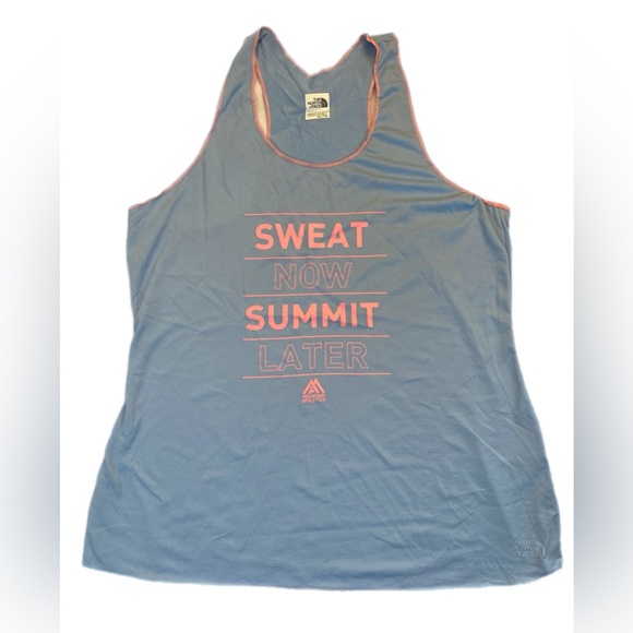 The North Face Womens Light Blue tank top XL EUC - Picture 1 of 9